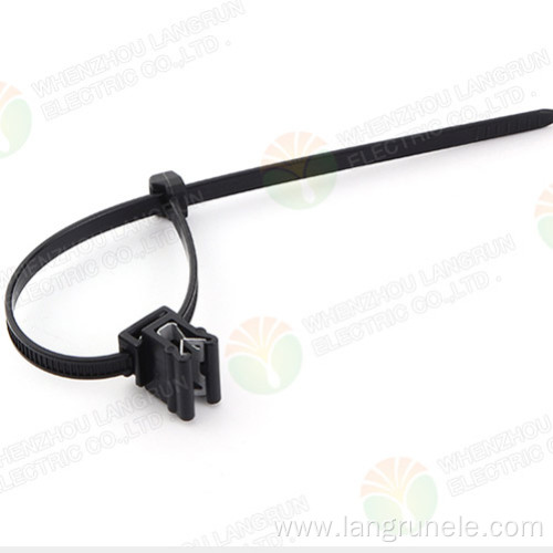 T50ROSEC4A 2-Piece Fixing Zip Tie With Edge Clip